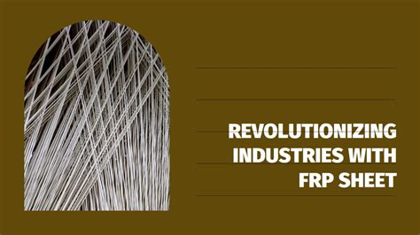  Reinforced Plastics: Revolutionizing Manufacturing Processes Through Exceptional Strength and Lightweight Design!